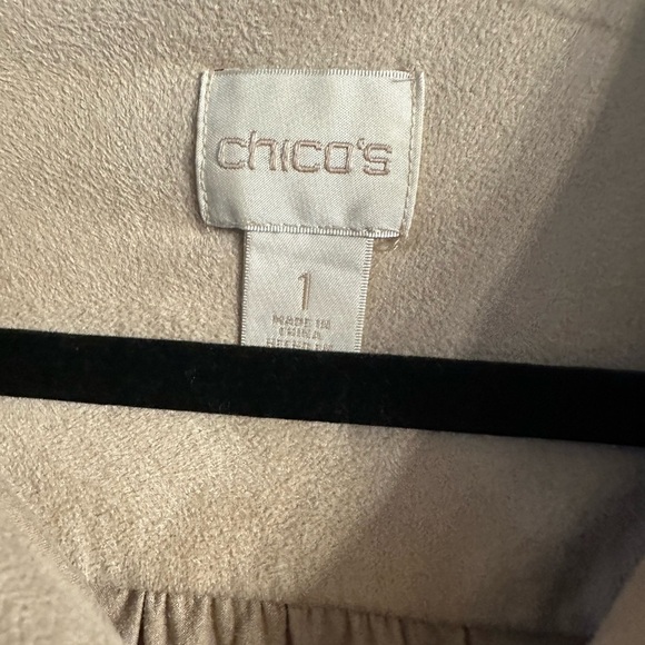 Chico's Light Tan Button-Up Blouse - Picture 2 of 4